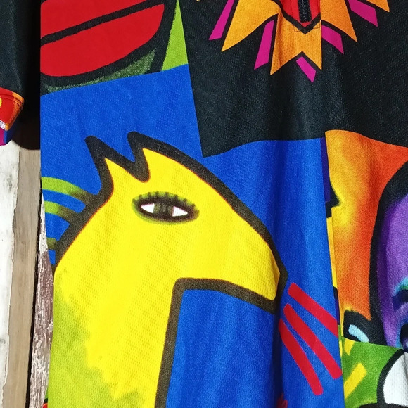 vintage Sugoi 90's signature cycling jersey gorpcore athletic streetwear Lg - Picture 4 of 13